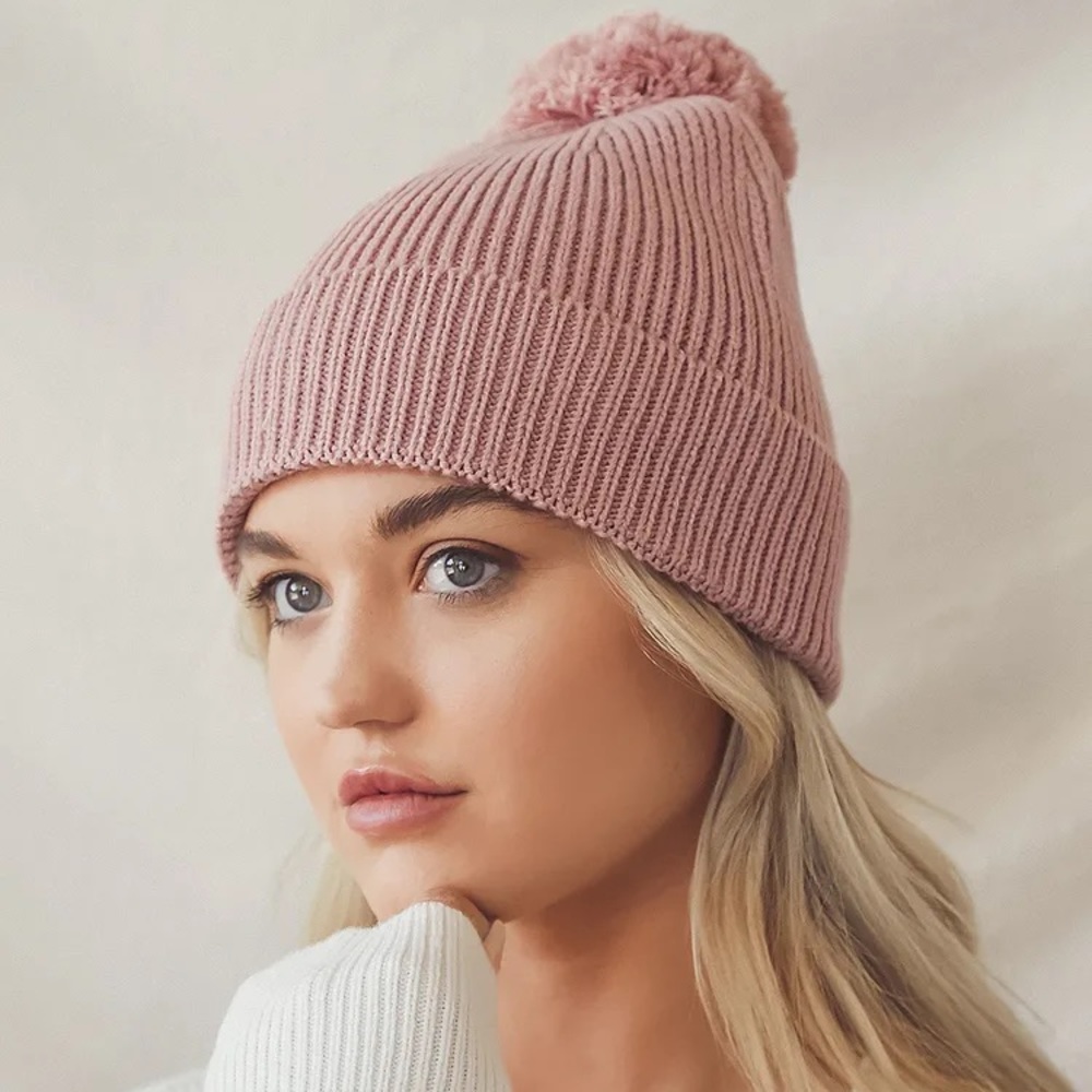 Lulus Pink Pom Pom Beanie
